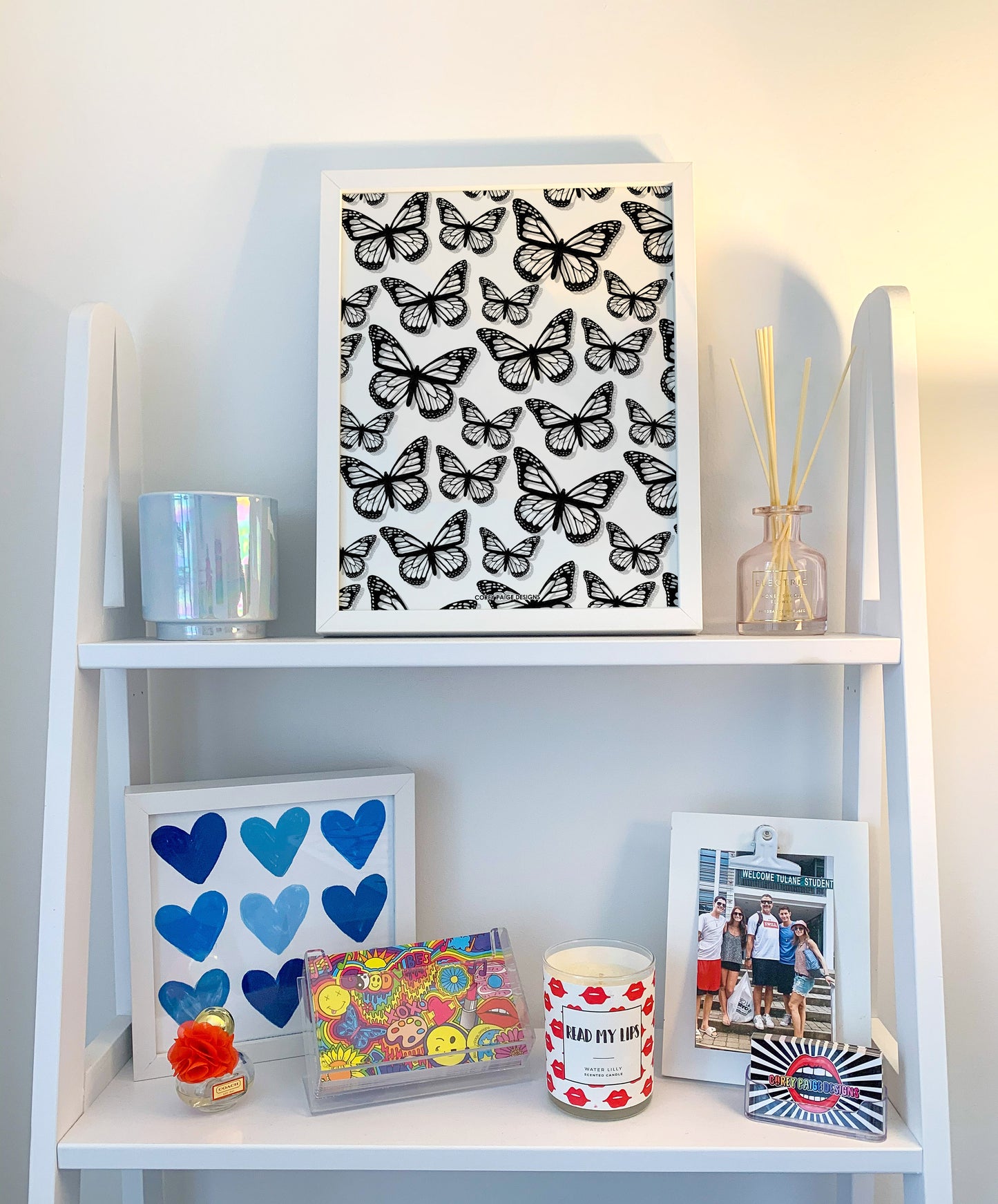 Black Butterflies Framed Print