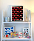 Load image into Gallery viewer, Painted Lips Framed Print
