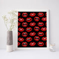 Load image into Gallery viewer, Painted Lips Framed Print