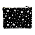 Load image into Gallery viewer, White Stars Black Accessory Pouch