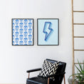Load image into Gallery viewer, Shadowed Lightning Bolt Framed Print