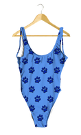 Load image into Gallery viewer, Blue Paw Prints One-Piece