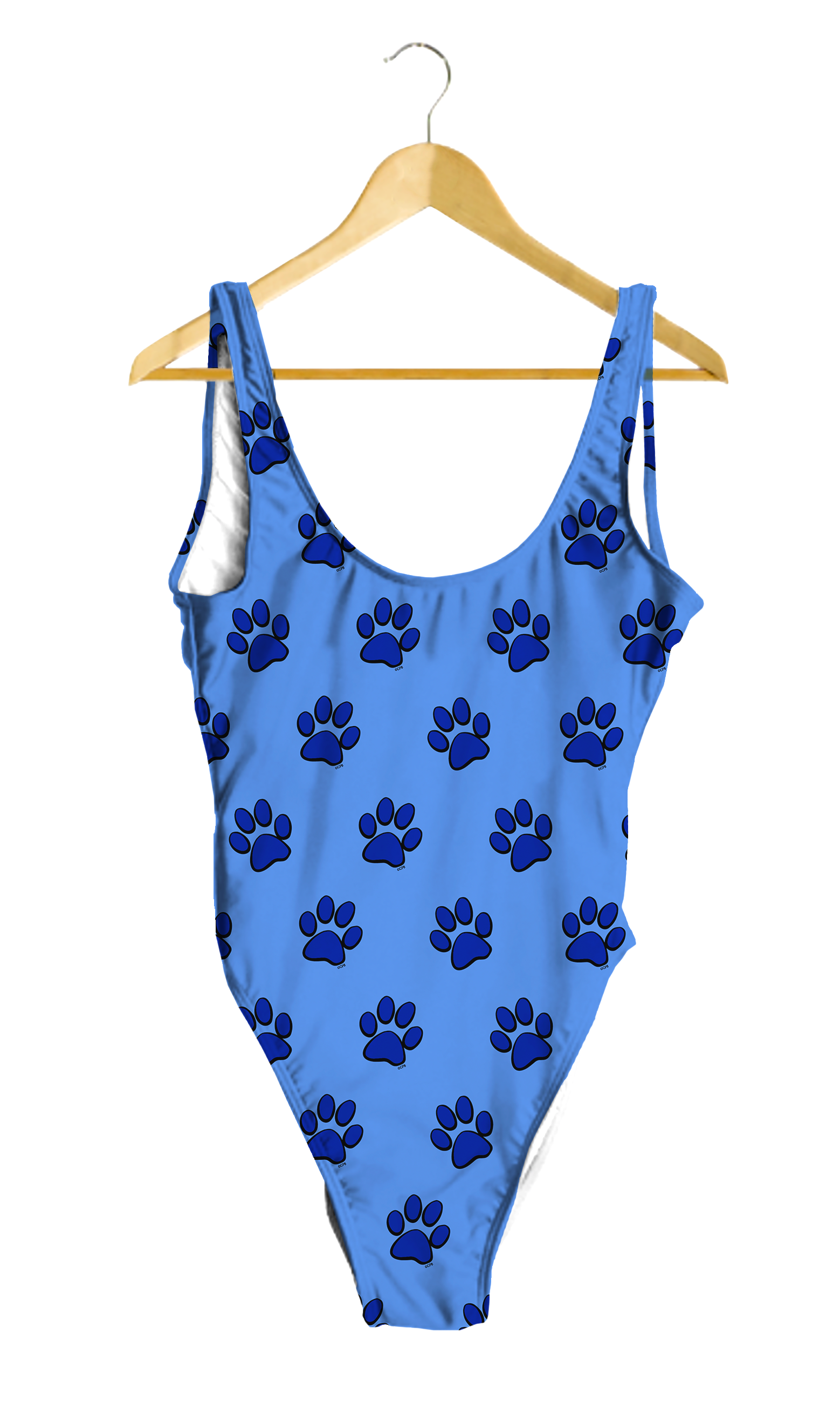 Blue Paw Prints One-Piece
