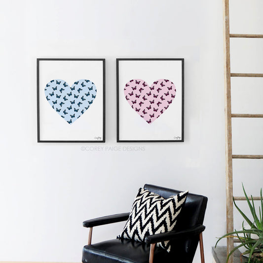 Butterfly Heart Framed Print