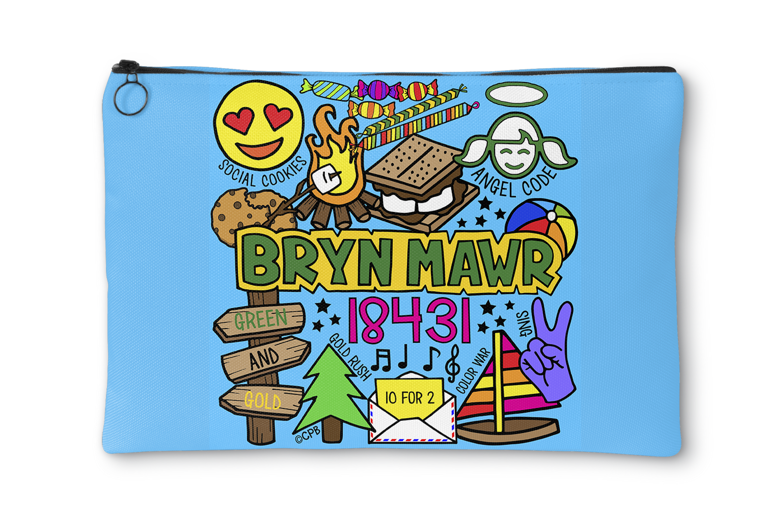 Camp Collages Accessory Pouch