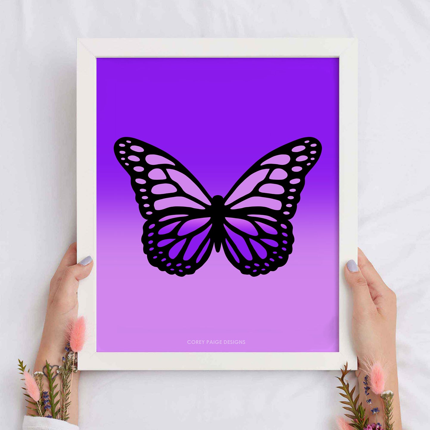 Ombré Butterfly Framed Print