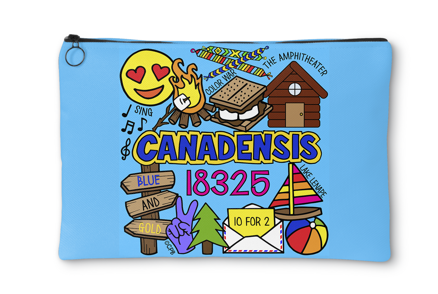 Camp Collages Accessory Pouch