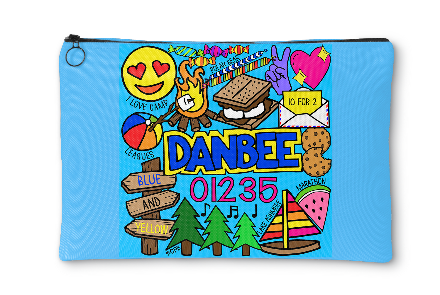 Camp Collages Accessory Pouch