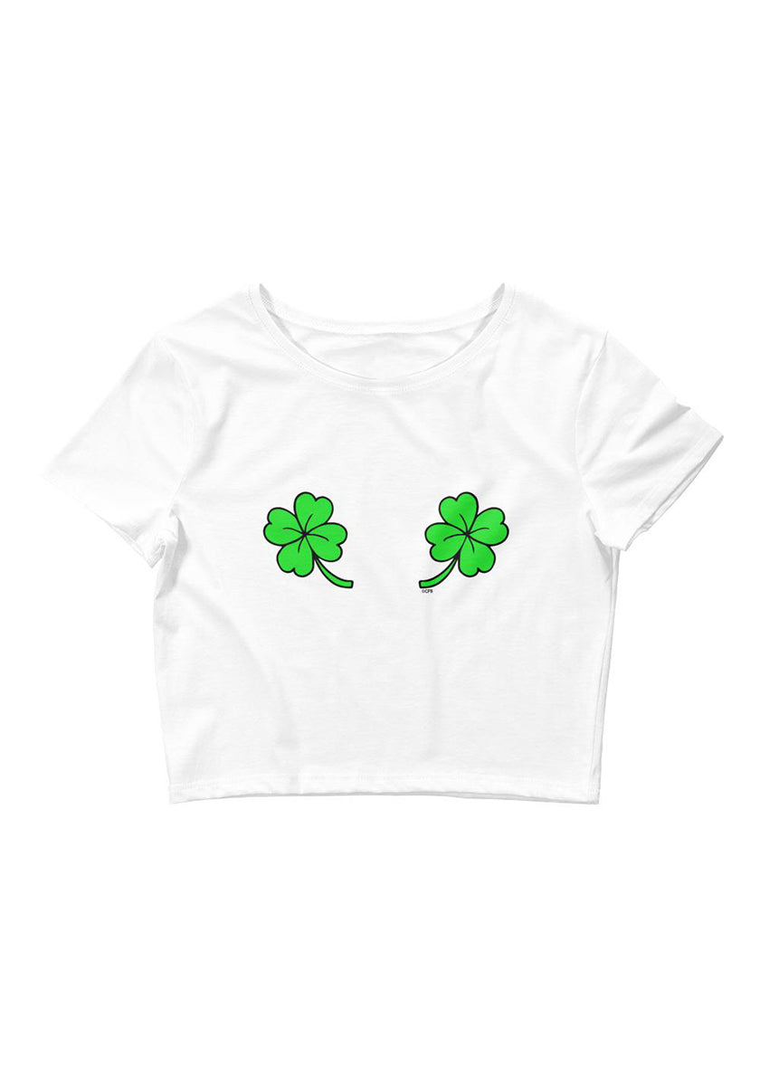 Double Shamrock Women’s Cropped Tee