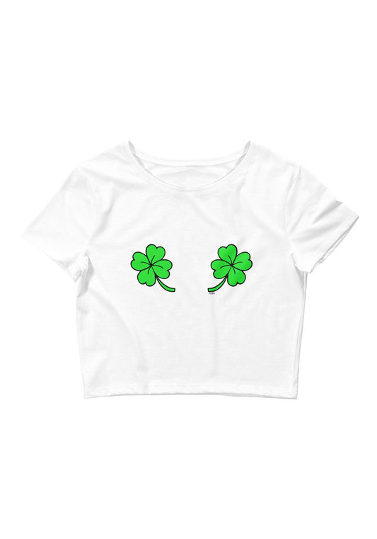 Double Shamrock Women’s Cropped Tee