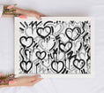 Load image into Gallery viewer, Black and Gray Electric Love Framed Print