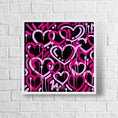 Load image into Gallery viewer, Pink & Black Electric Love Framed Print