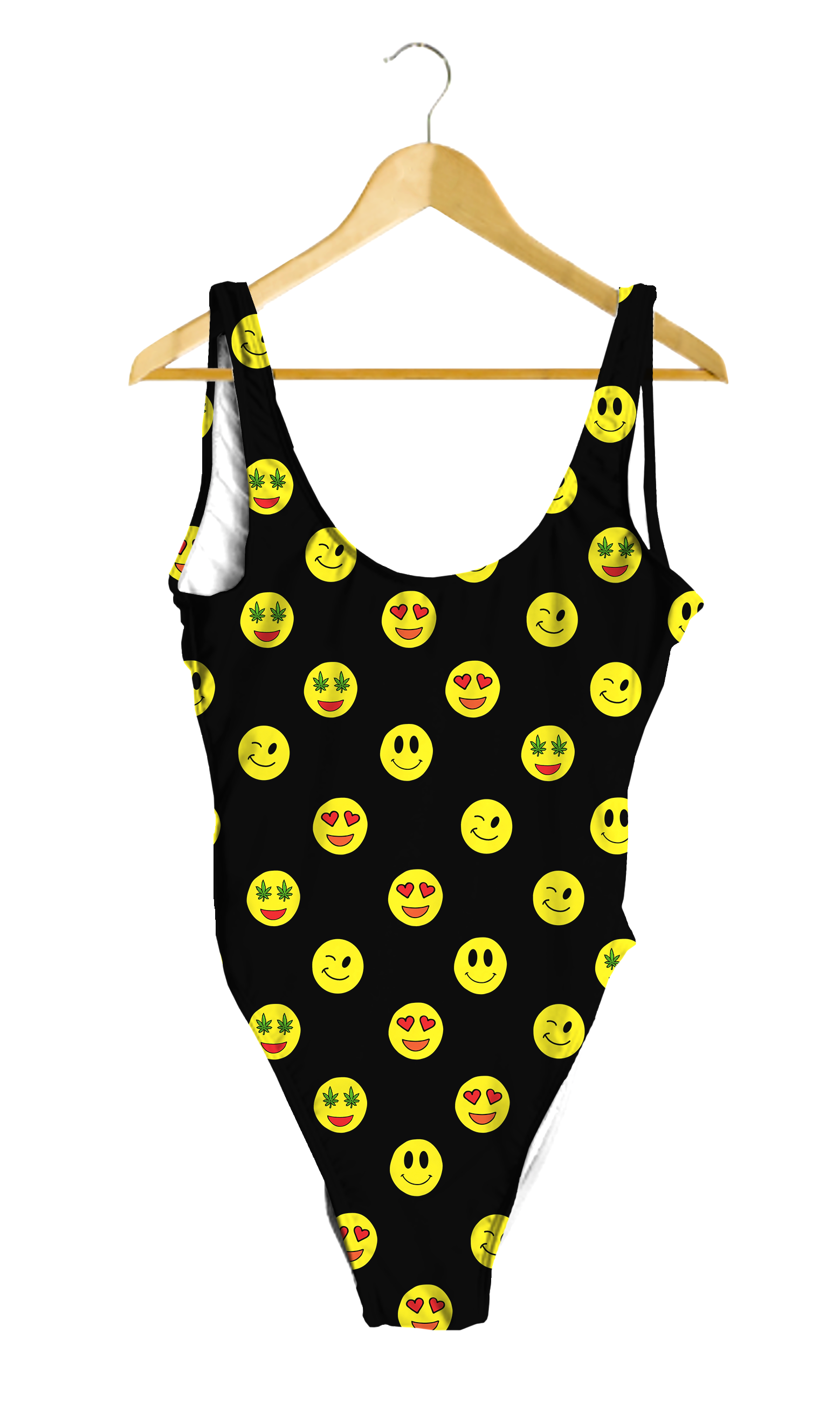 Emoji Black One-Piece
