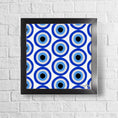 Load image into Gallery viewer, Evil Eye Pattern Framed Print