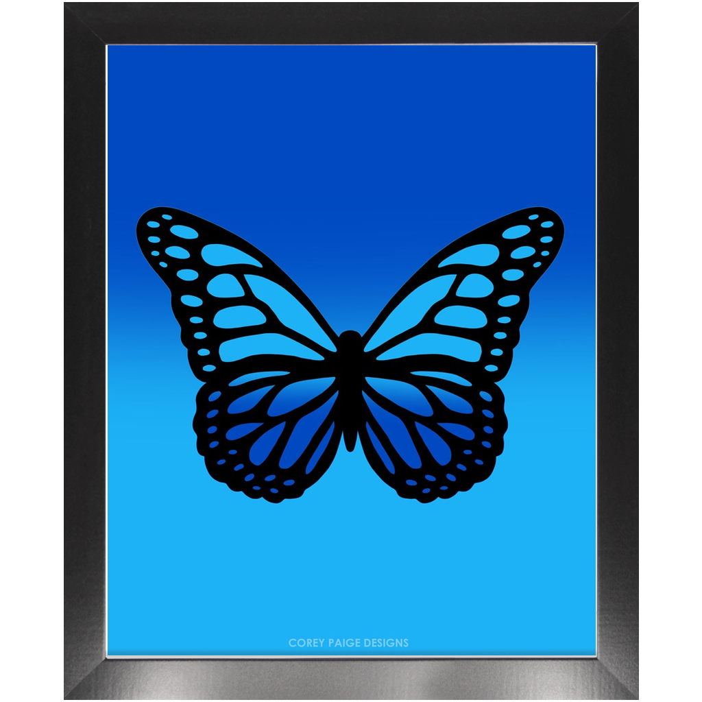 Ombré Butterfly Framed Print