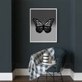 Load image into Gallery viewer, Ombré Butterfly Framed Print