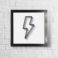 Load image into Gallery viewer, Shadowed Lightning Bolt Framed Print