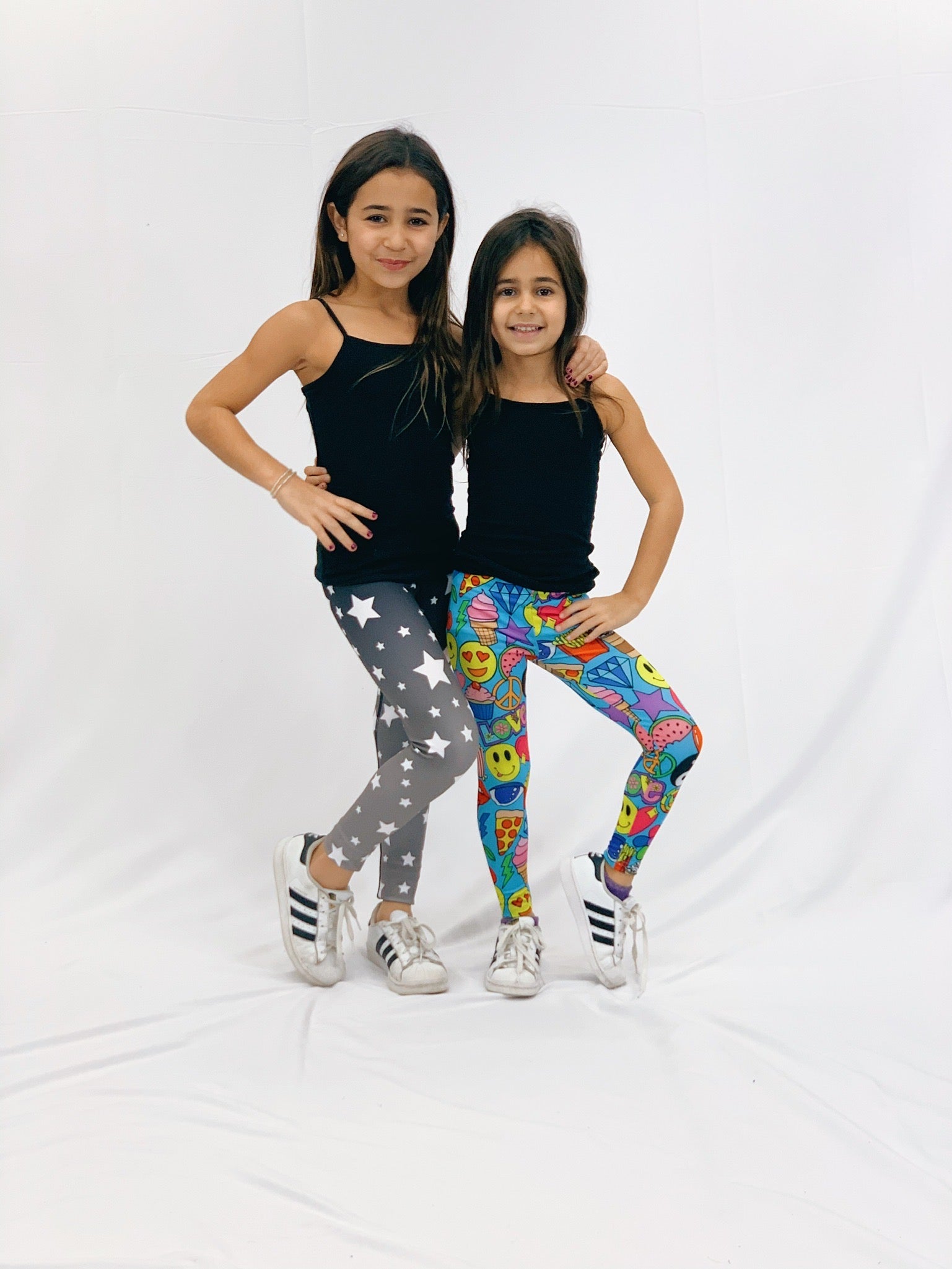 Emoji Love Blue Kids Leggings