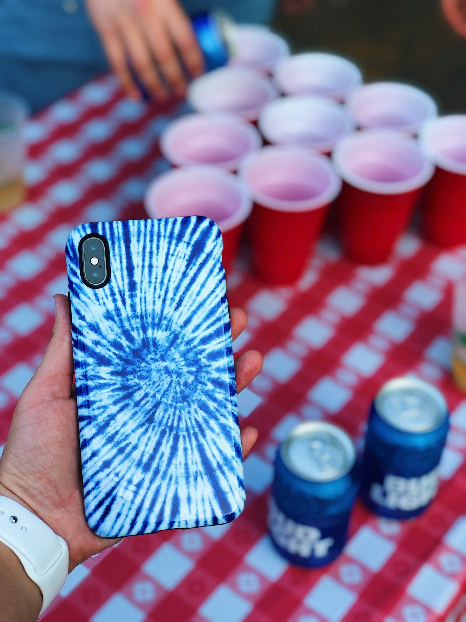Blue Tie Dye Phone Case