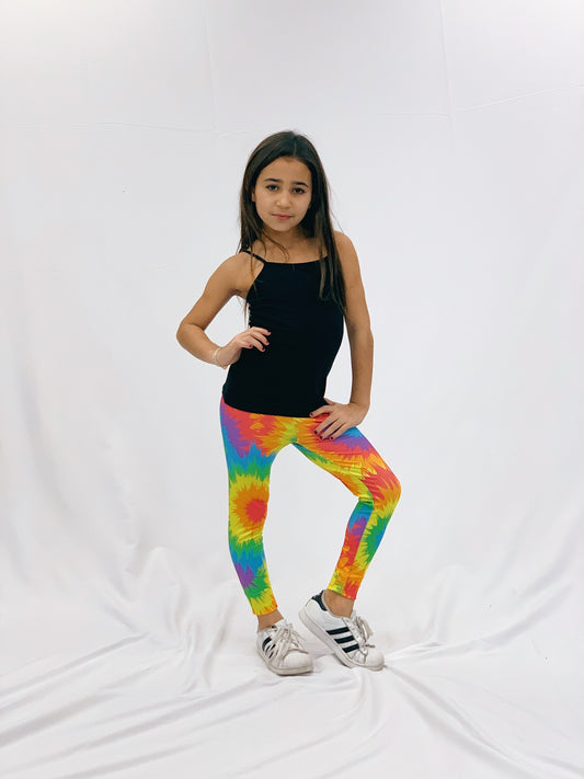 Tie Dye Kids Leggings