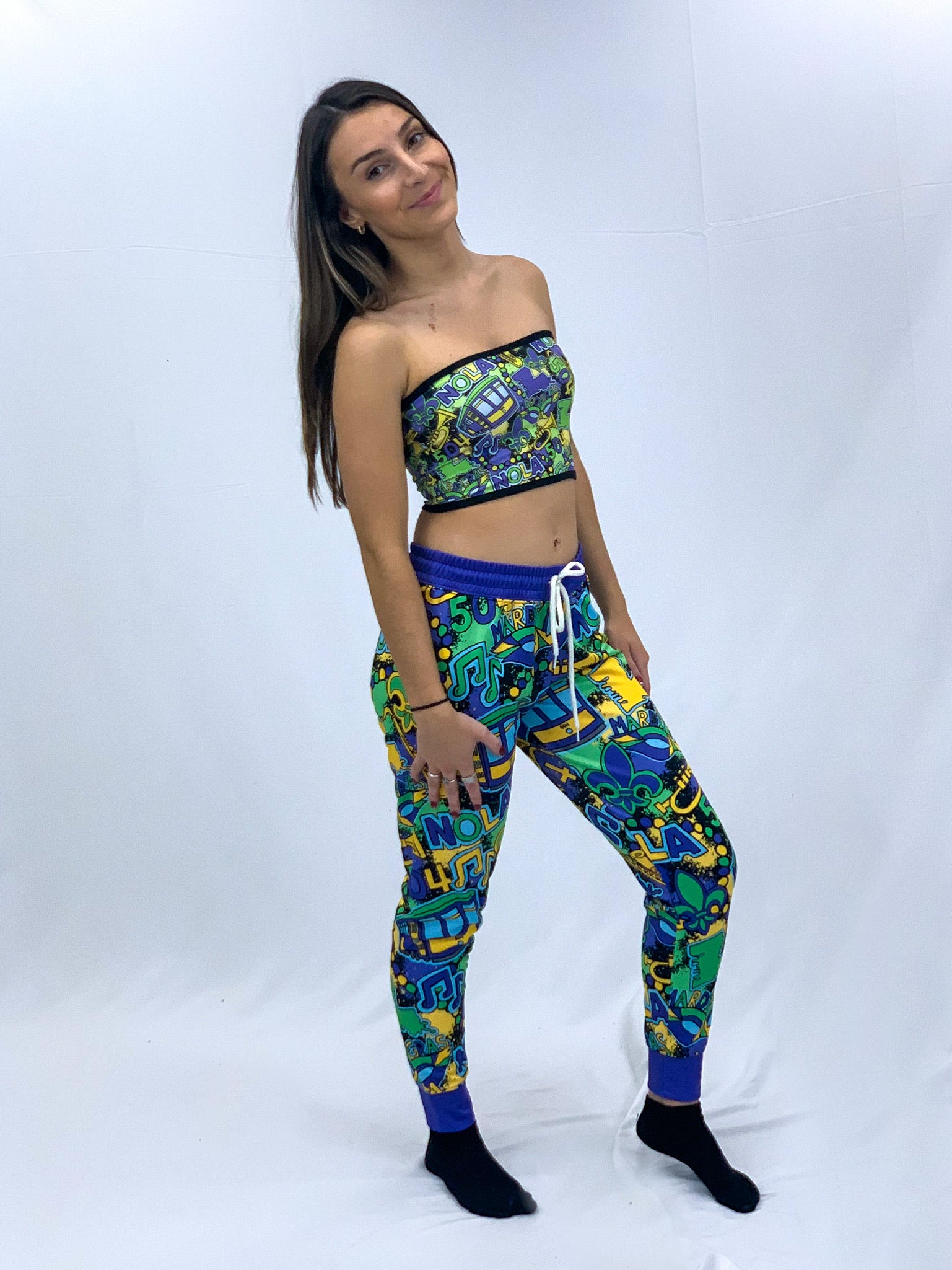 Mardi Party Tube Top