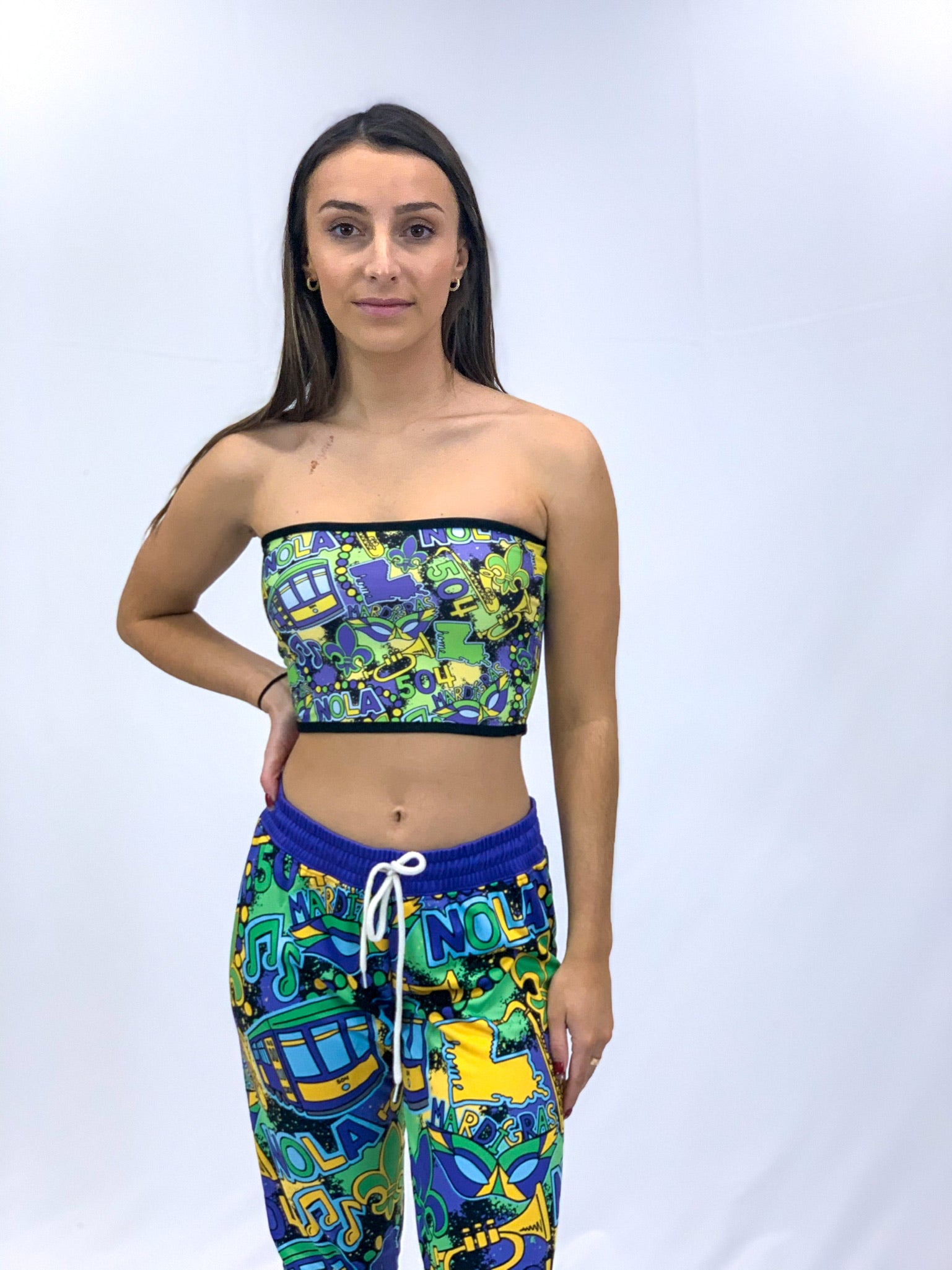 Mardi Party Tube Top