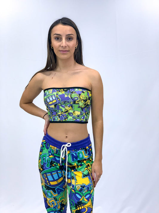 Mardi Party Tube Top