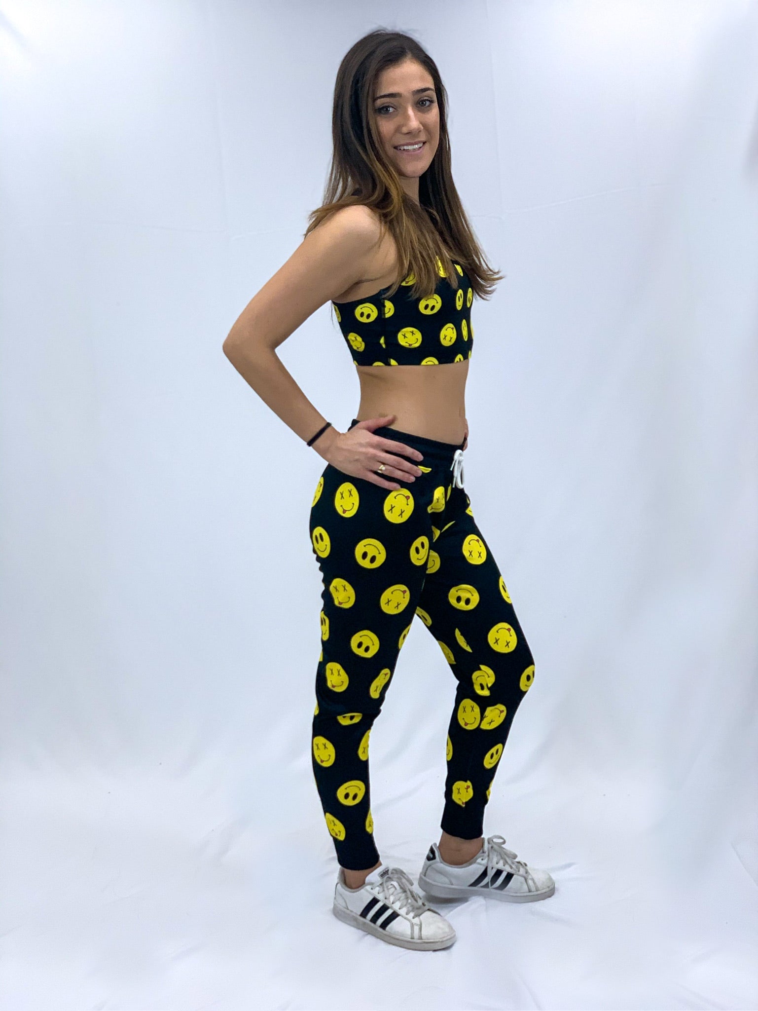 Tilted Happy Face Joggers