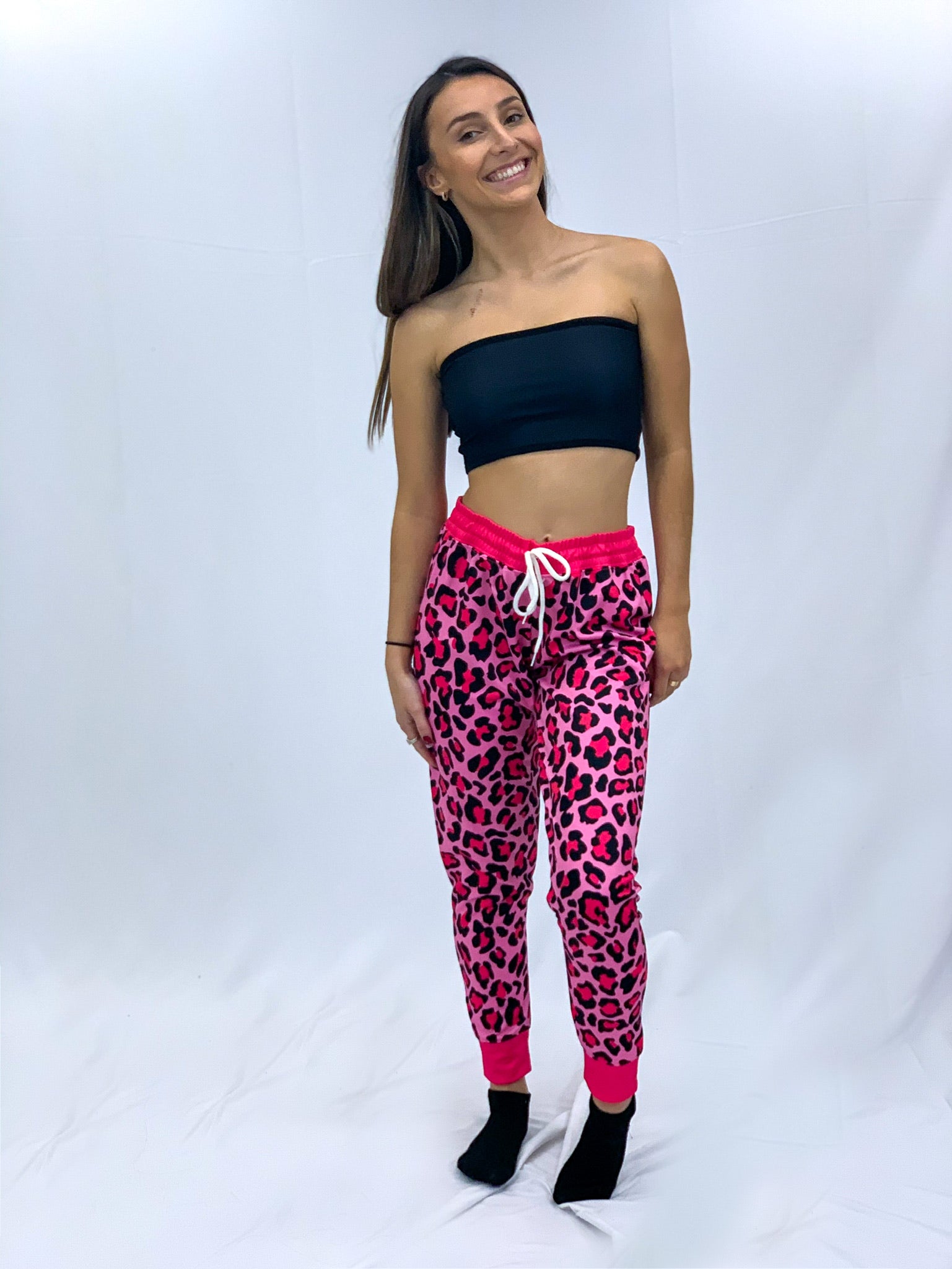 Pink Cheetah Joggers