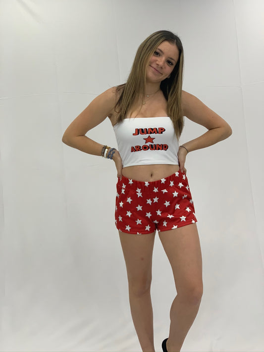 Red & White All-Star Shorts