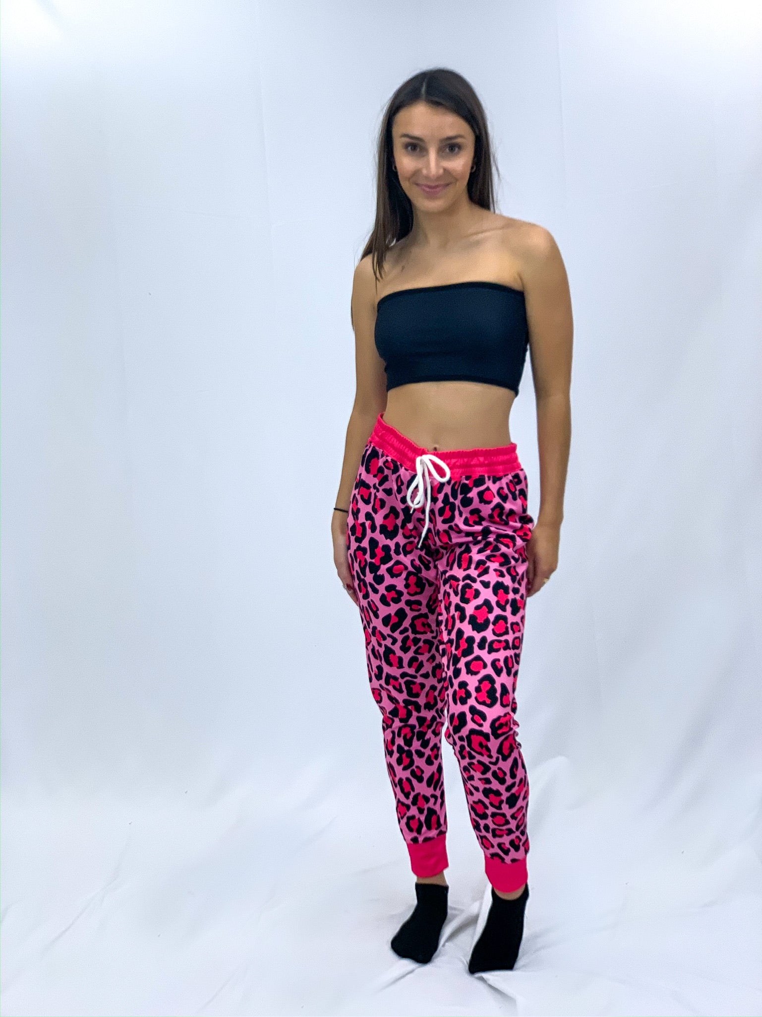 Pink Cheetah Joggers