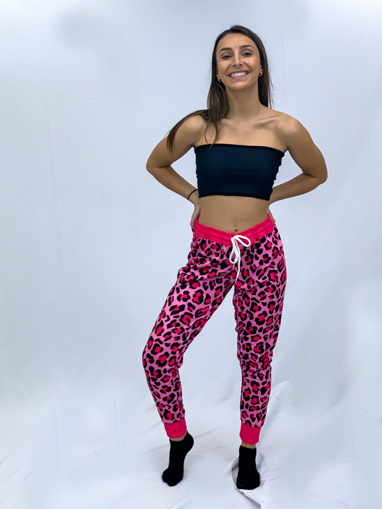 Pink Cheetah Joggers