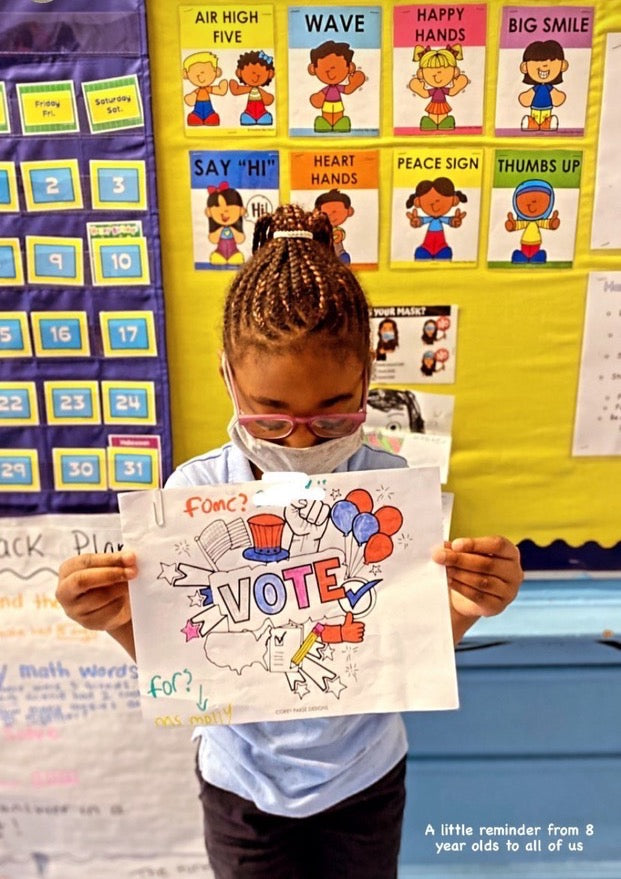 Vote Coloring Sheet