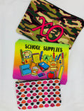 Load image into Gallery viewer, School Supplies Accessory Pouch