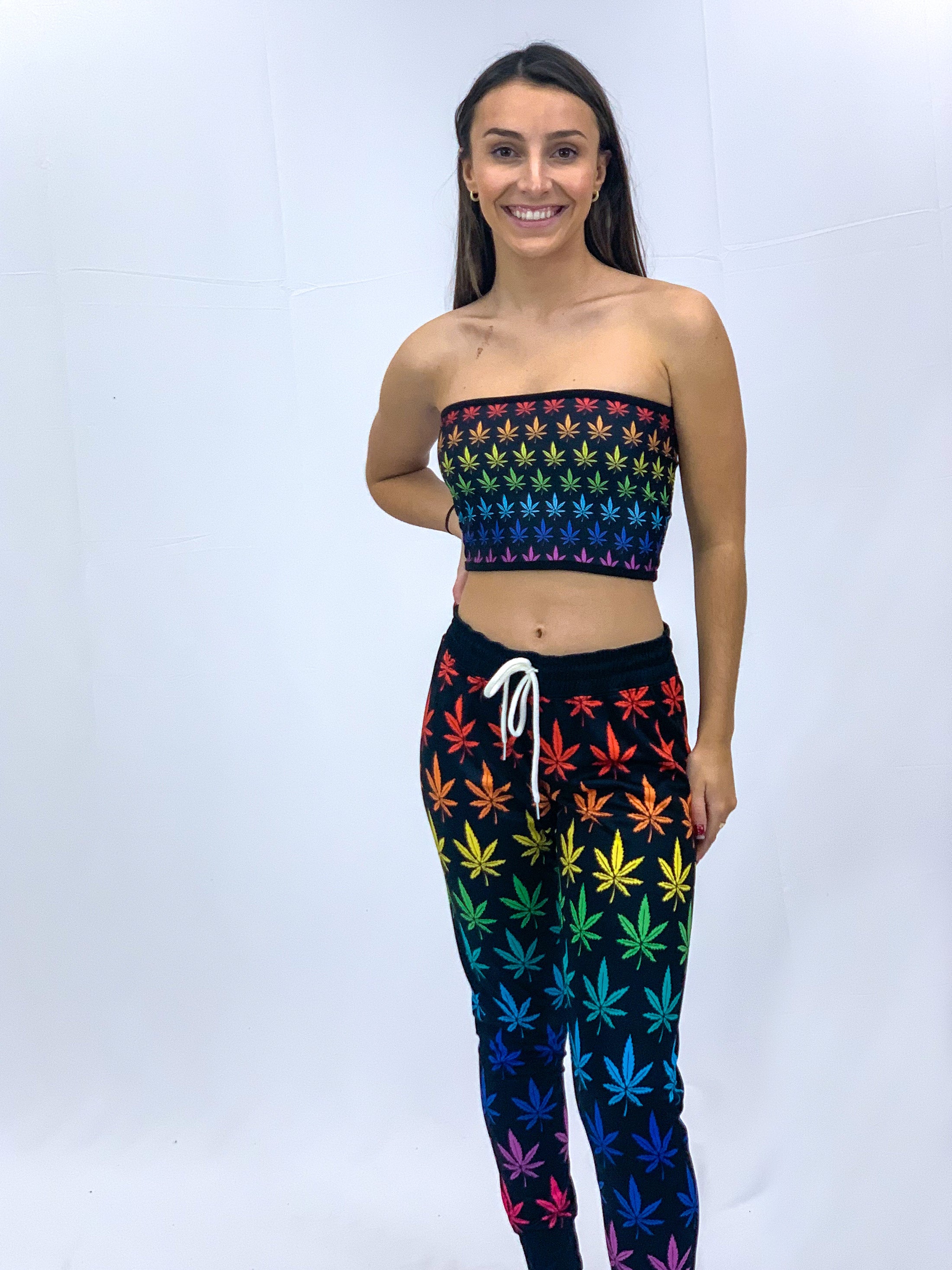 Rainbow Weed Joggers