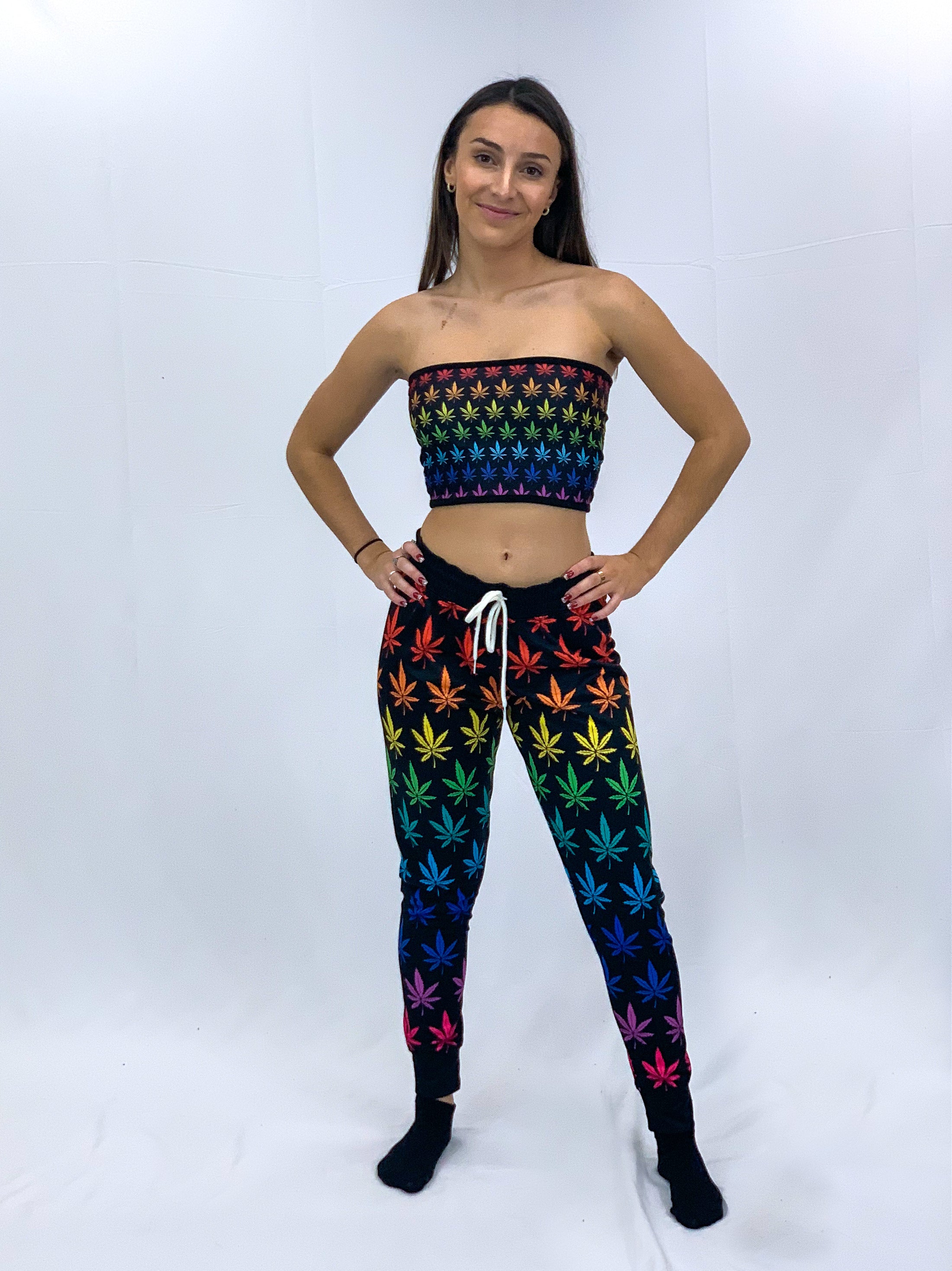 Rainbow Weed Joggers