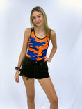 Load image into Gallery viewer, Blue & Orange Camo One-Piece