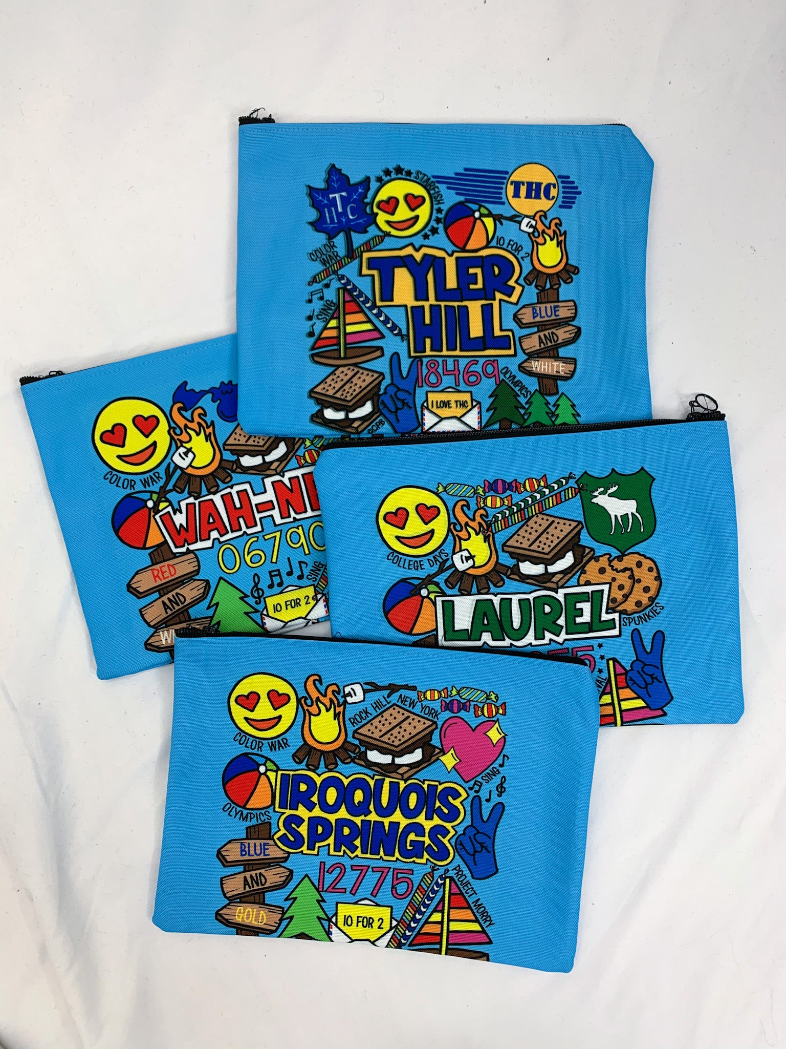 Camp Collages Accessory Pouch