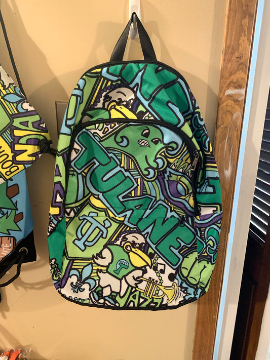 Tulane Collage Backpack