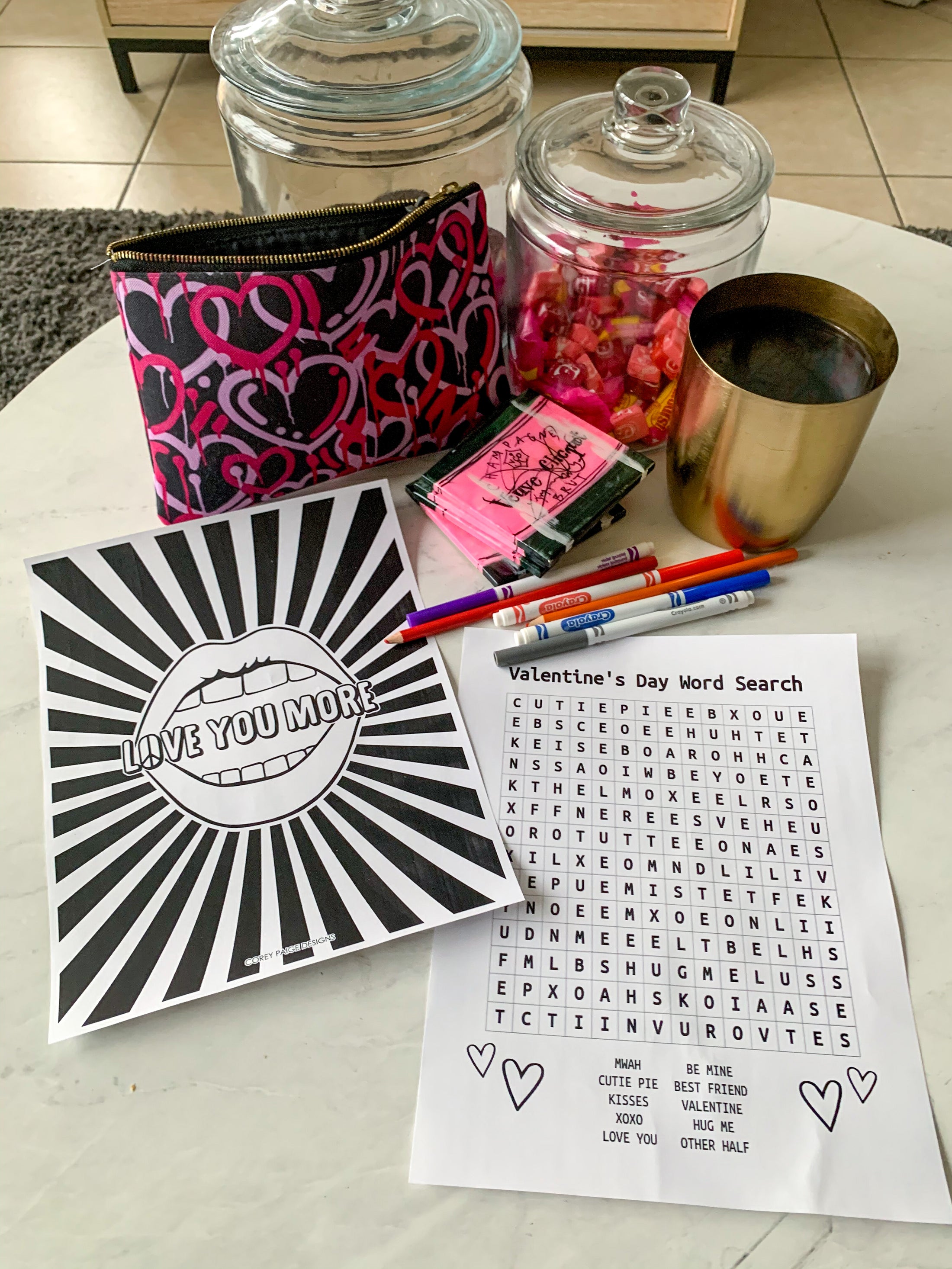Valentine's Day Coloring Sheet Pack