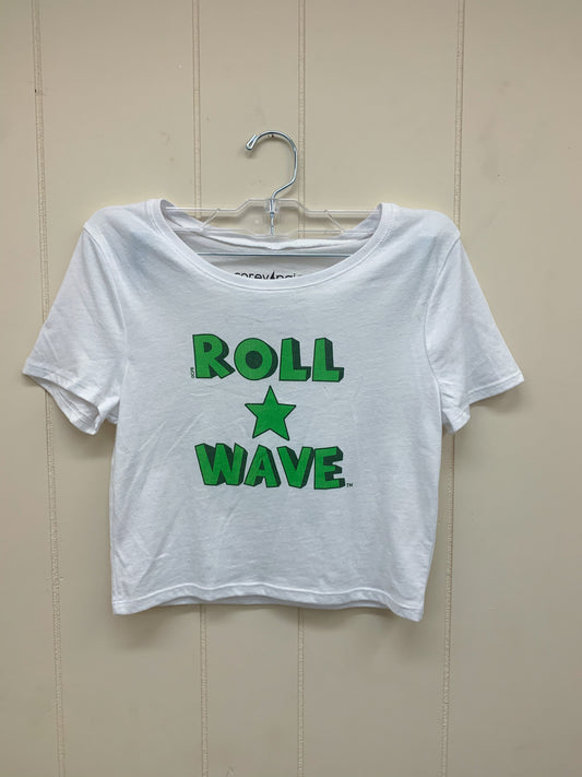 Roll Wave Star Stacked Crop Tee