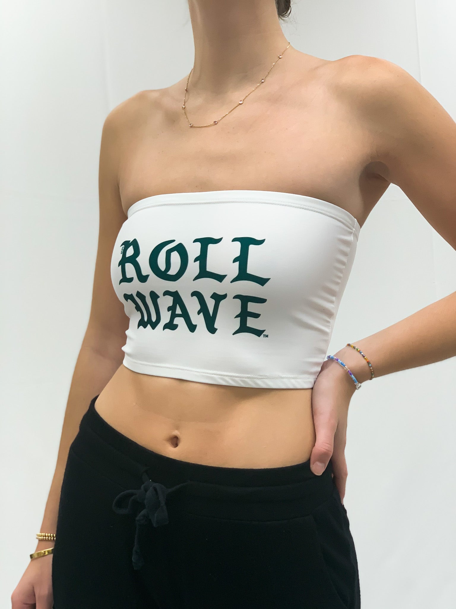 Roll Wave Gothic Tube Top