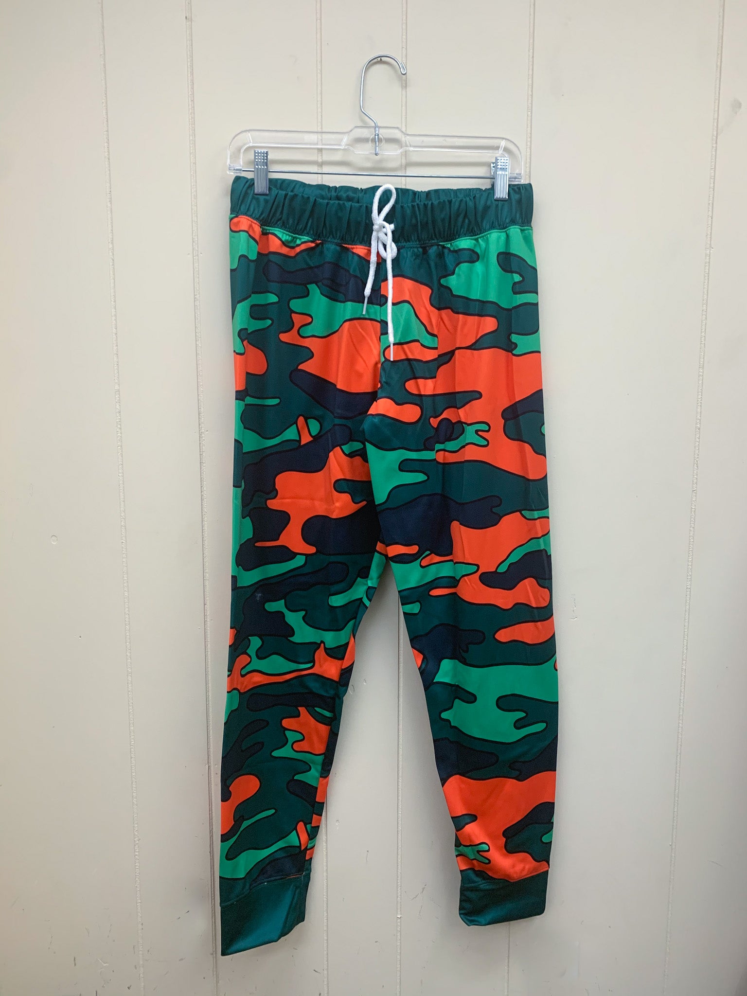 Green & Orange Camo Joggers