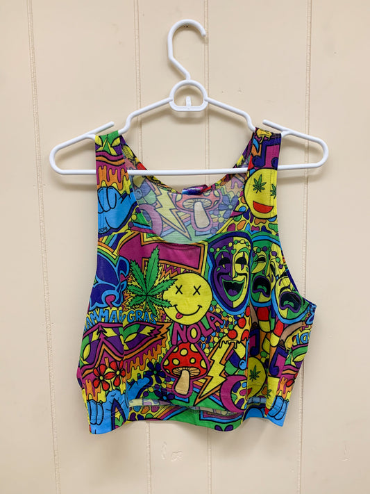 Mardi Gras Collage Tank