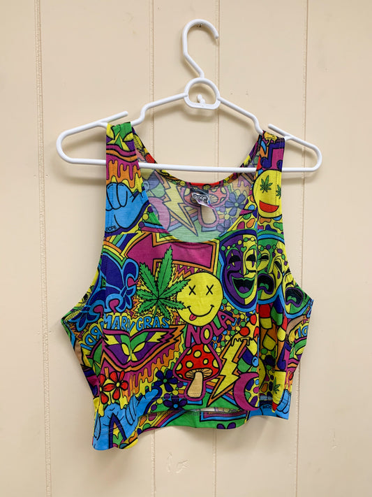 Mardi Gras Collage Tank
