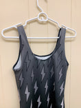 Load image into Gallery viewer, Gray Ombre Lightning Bolts One-Piece Swimsuit