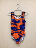 Load image into Gallery viewer, Blue & Orange Camo One-Piece