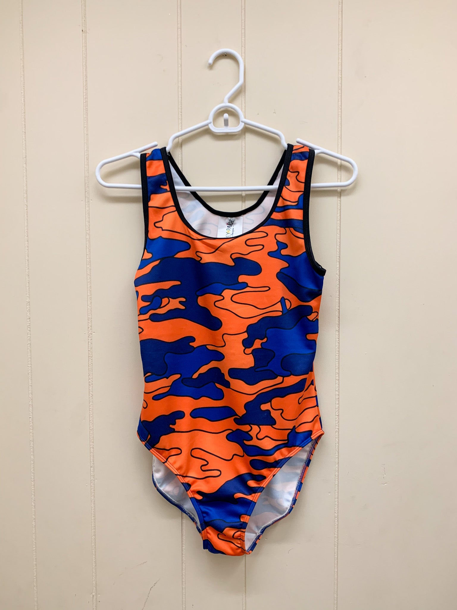 Blue & Orange Camo One-Piece