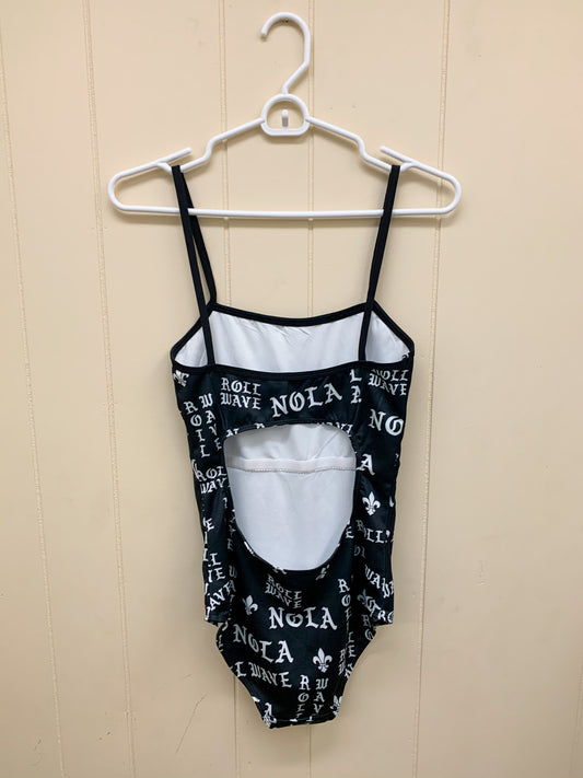 Nola Roll Wave Gothic Print One-Piece