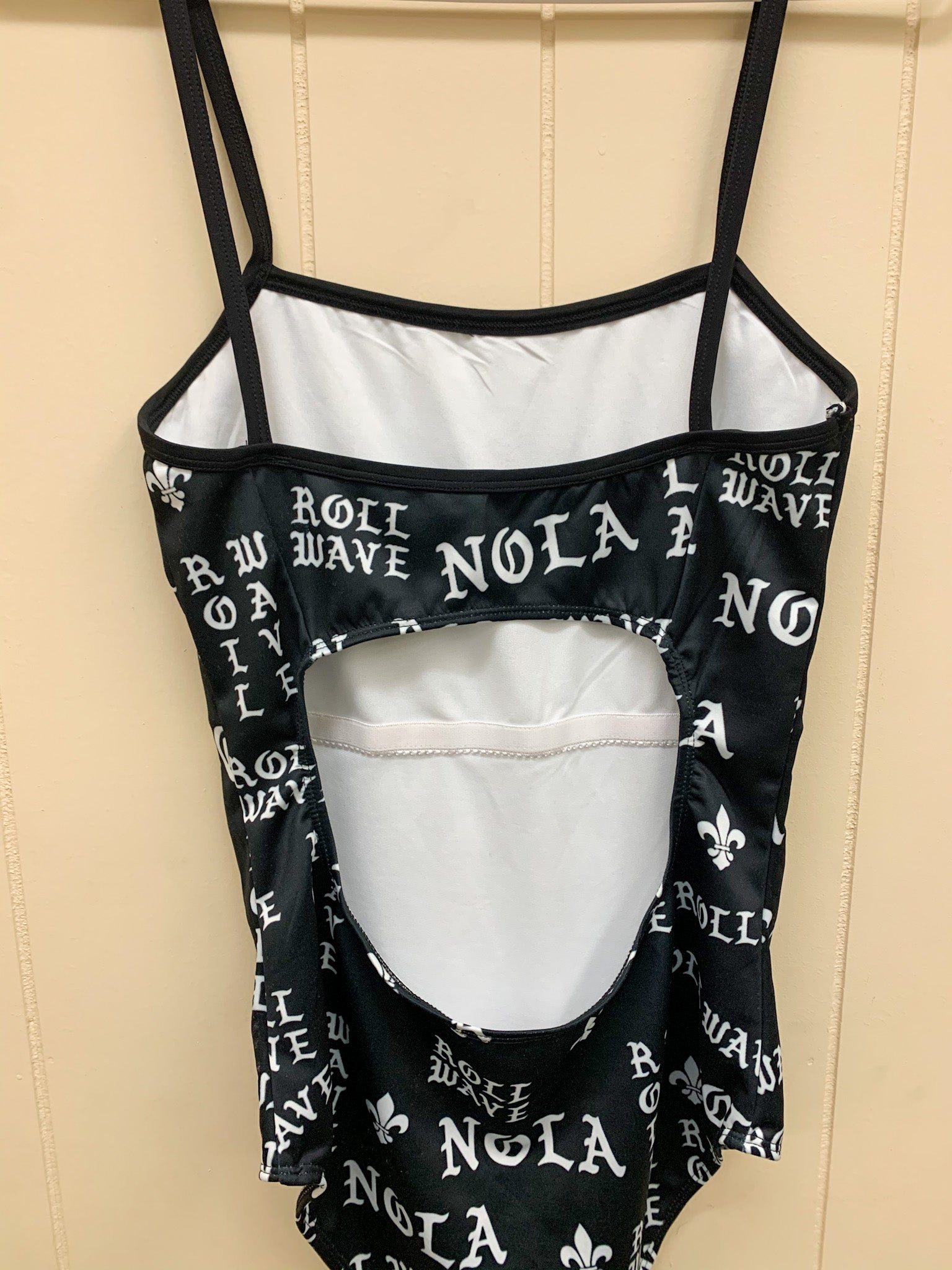 Nola Roll Wave Gothic Print One-Piece